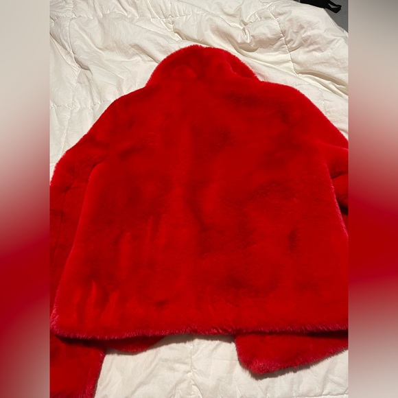 NC Red Faux Fur Coat – Perfect for the Holidays – Brand New - Picture 4 of 4